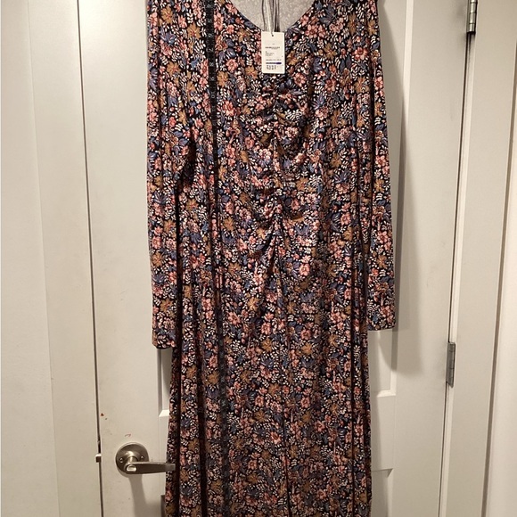 Veronica Beard Size XL Black Multicolor Floral Long Sleeve Dress - Picture 4 of 14